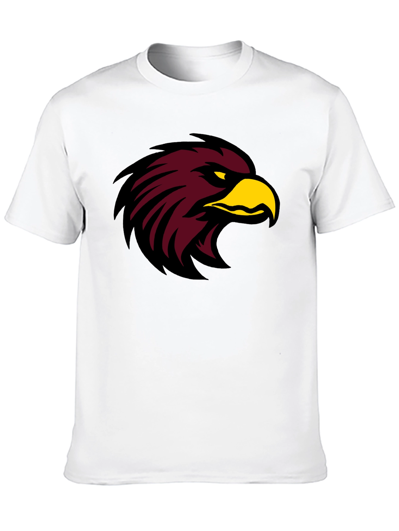 Black T-Shirt with Maroon Eagle Graphic