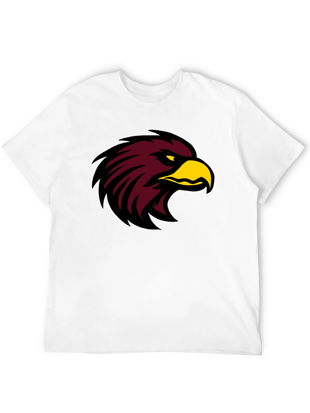 Black T-Shirt with Maroon Eagle Graphic