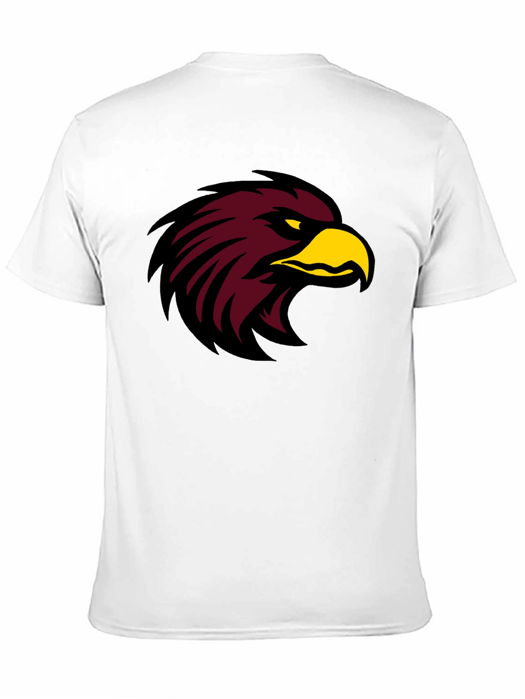 Black T-Shirt with Maroon Eagle Graphic