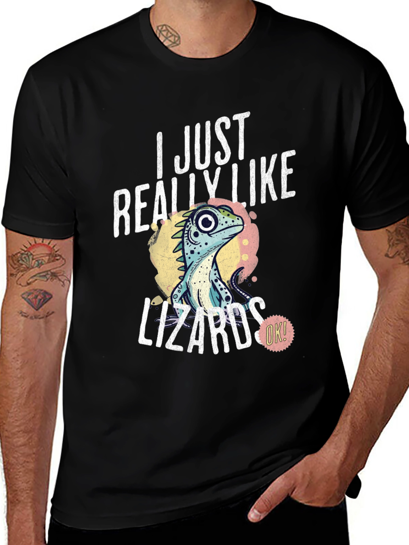 I Just Really Like Lizards T-Shirt - Unique Reptile Lover Tee
