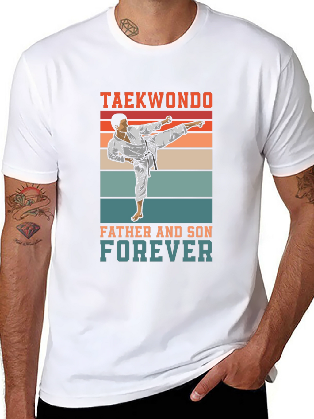 Taekwondo Father and Son Forever T-Shirt