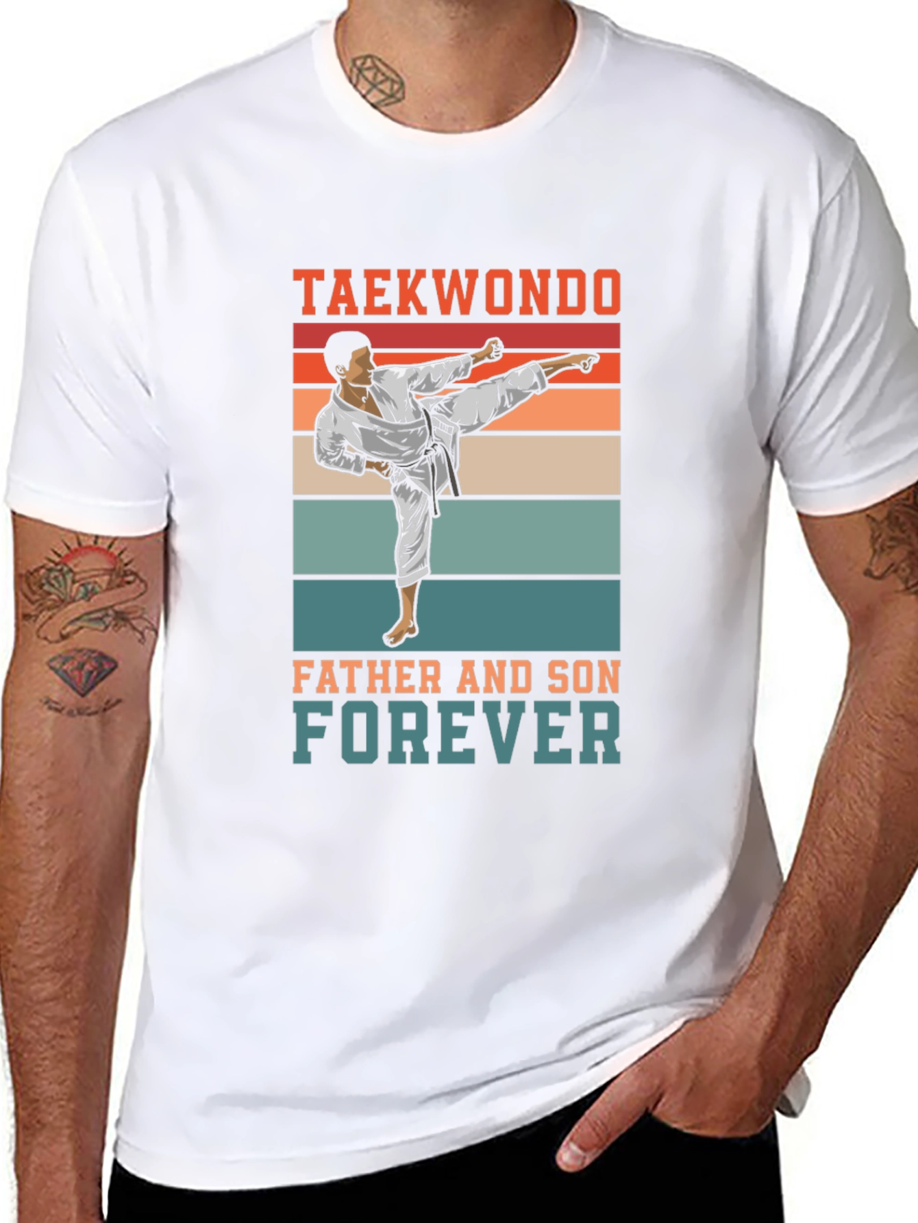 Taekwondo Father and Son Forever T-Shirt
