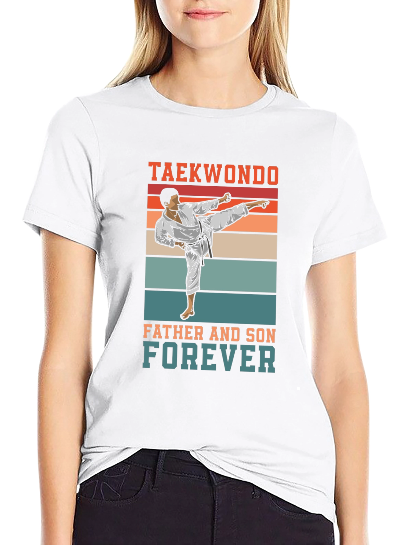 Taekwondo Father and Son Forever T-Shirt