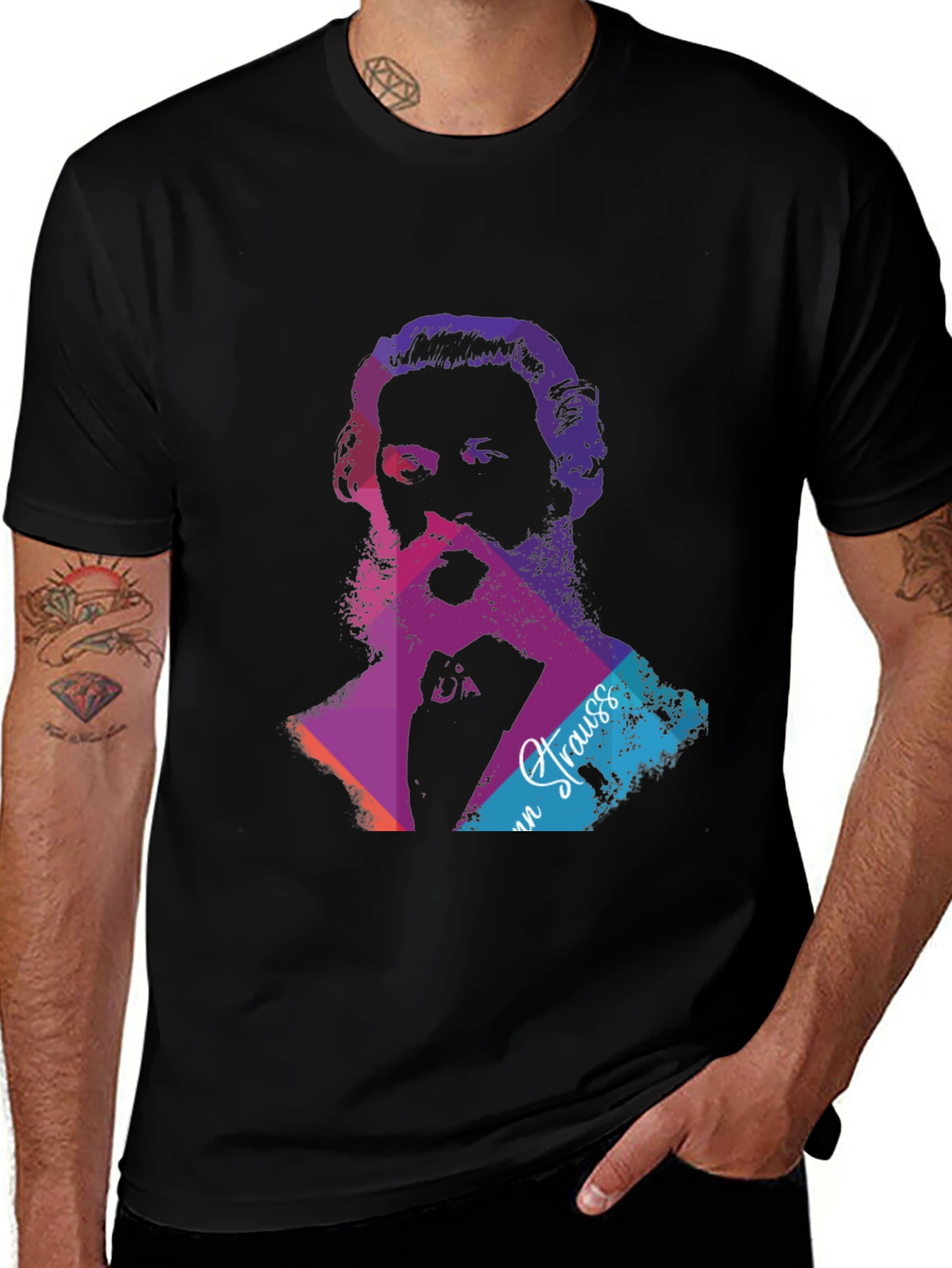 Johann Strauss Portrait T-Shirt - Graphic Tee