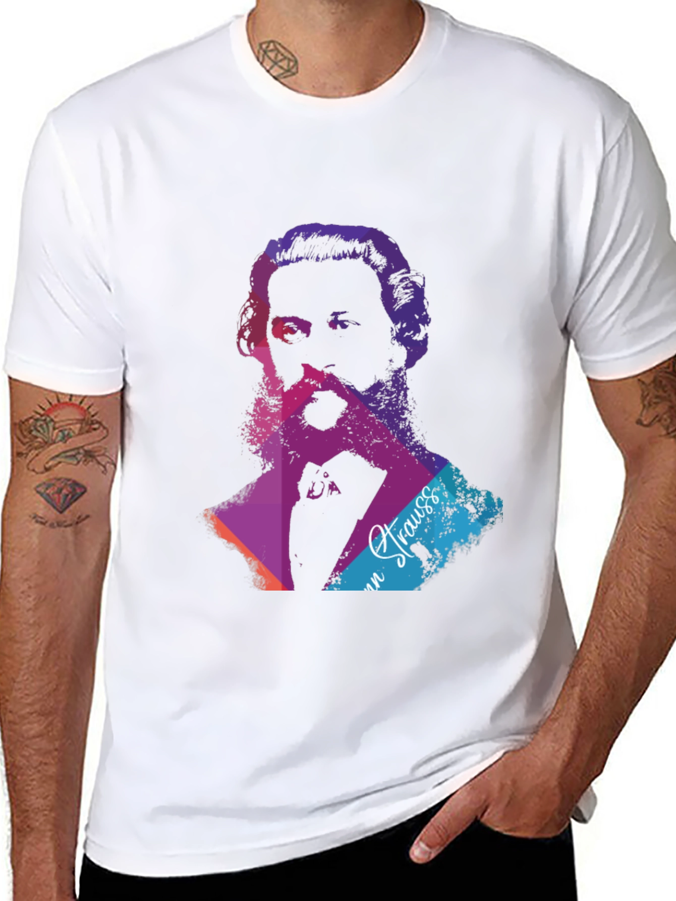 Johann Strauss Portrait T-Shirt - Graphic Tee