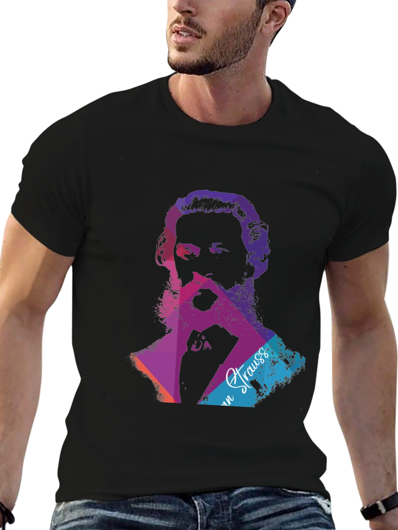 Johann Strauss Portrait T-Shirt - Graphic Tee