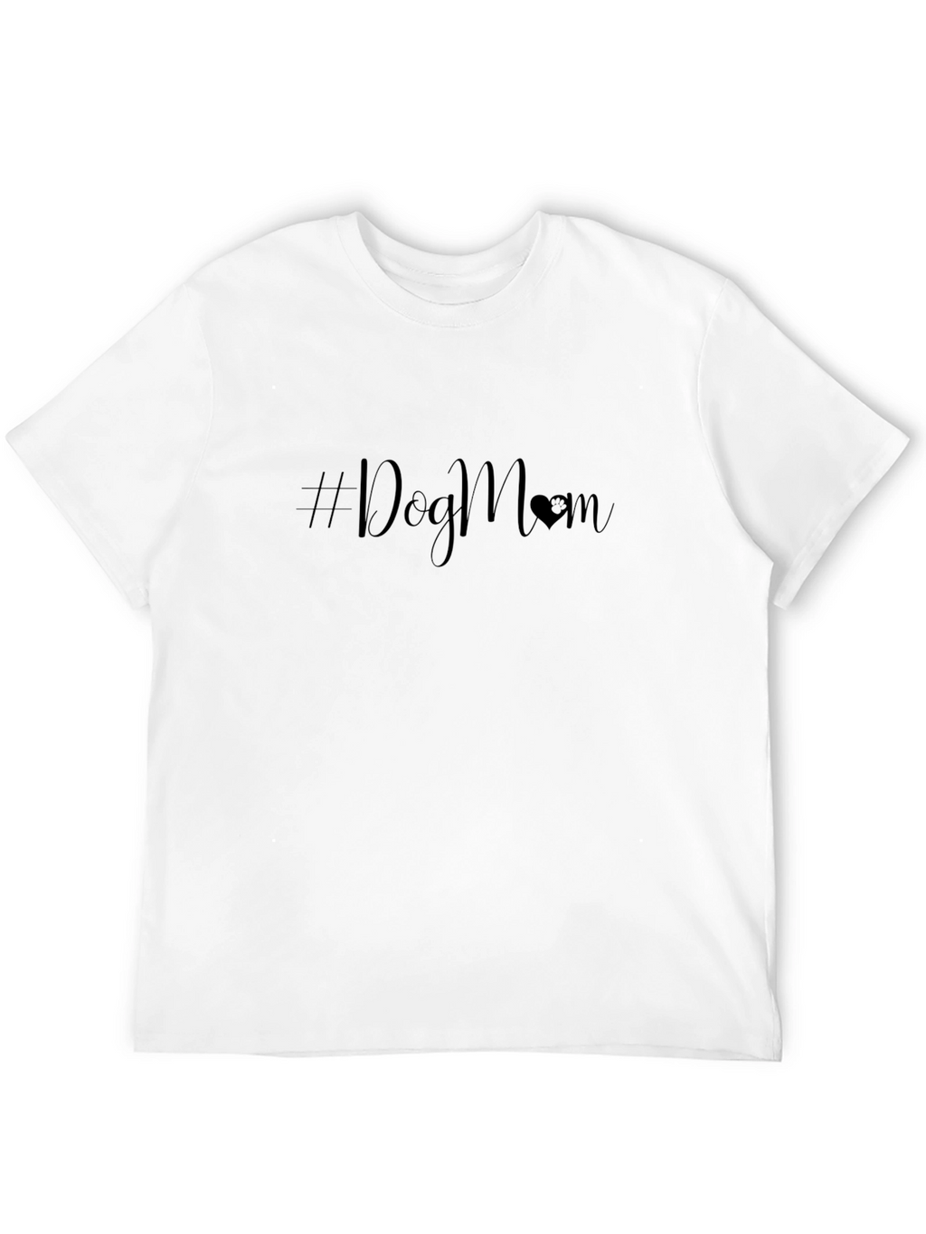 #DogMom Black T-Shirt - Stylish Dog Lover Apparel