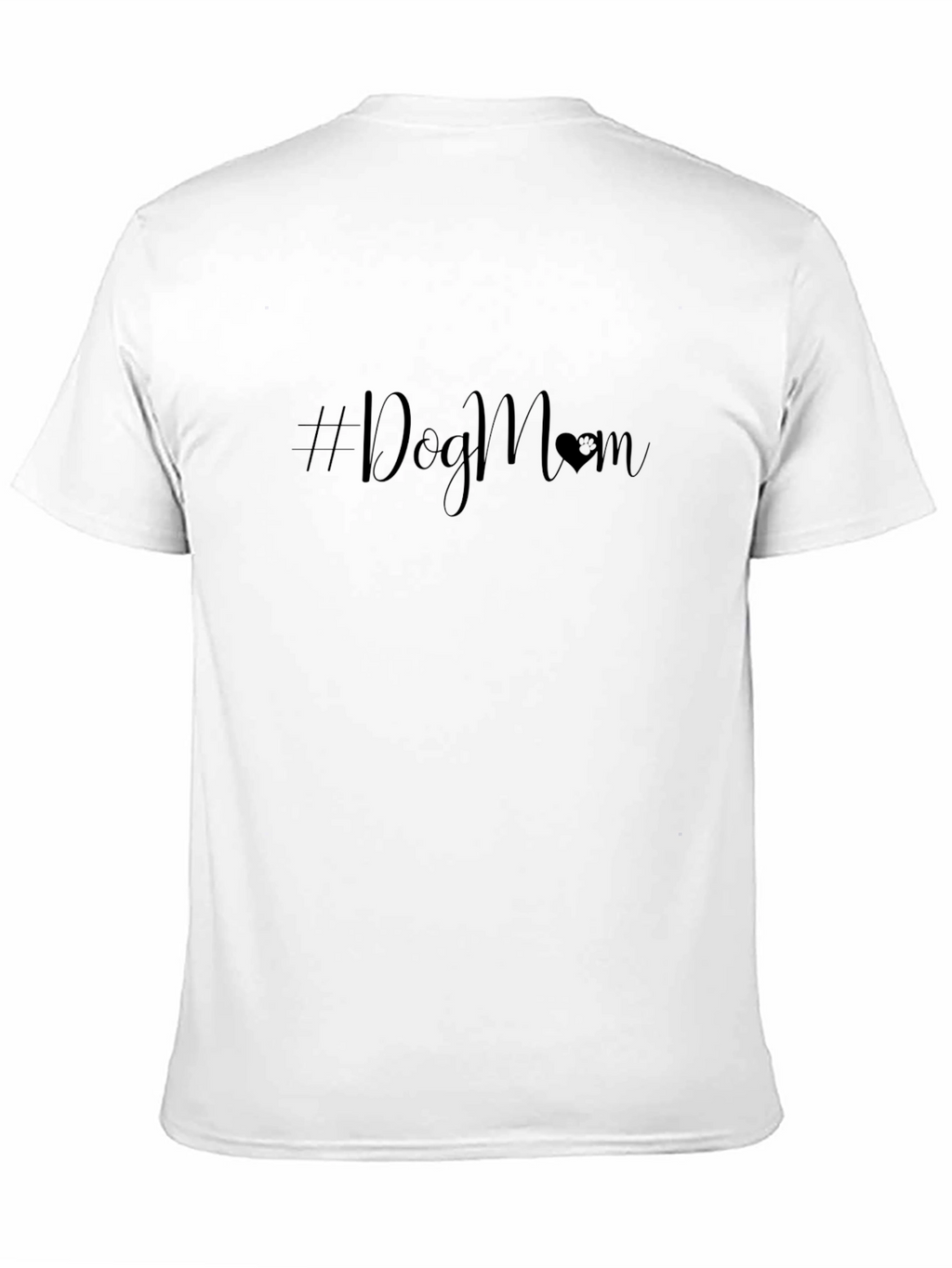 #DogMom Black T-Shirt - Stylish Dog Lover Apparel