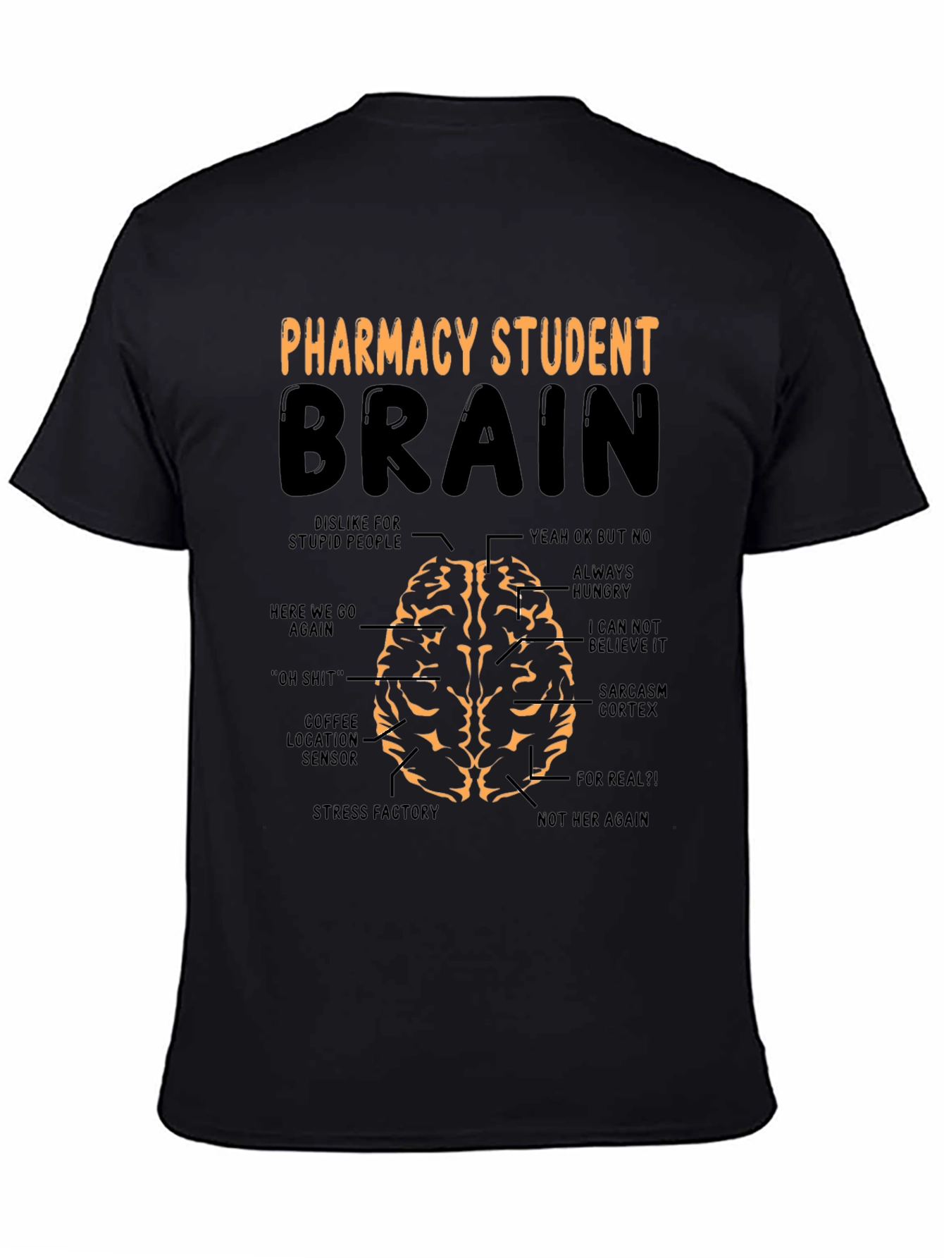 Pharmacy Student Brain Funny Graphic T-Shirt