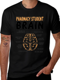 Pharmacy Student Brain Funny Graphic T-Shirt