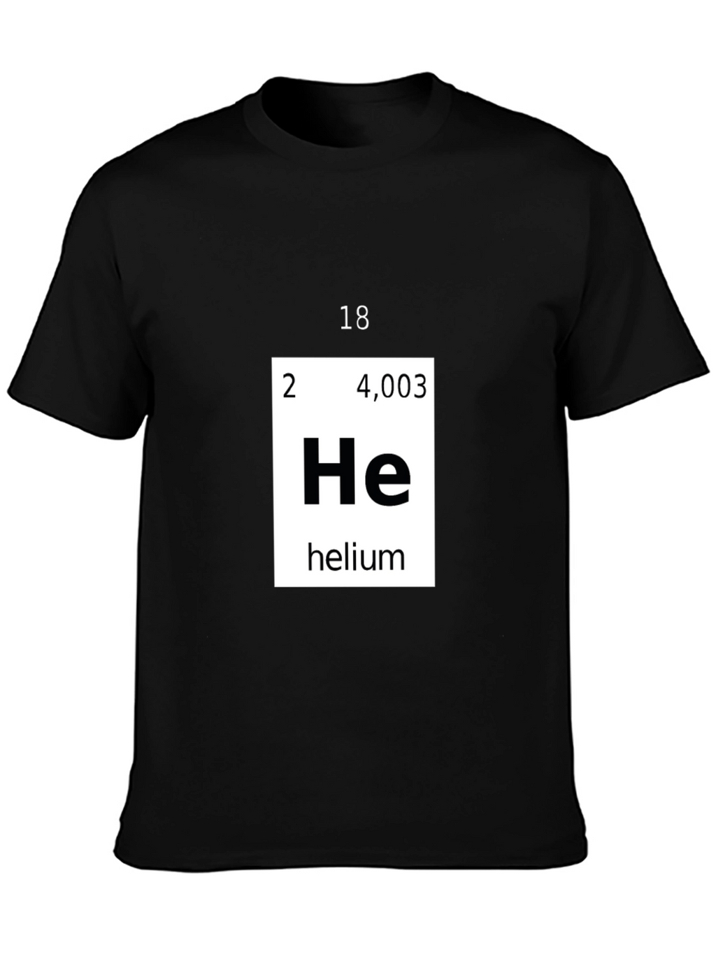 Helium Periodic Table T-Shirt Chemistry Tee