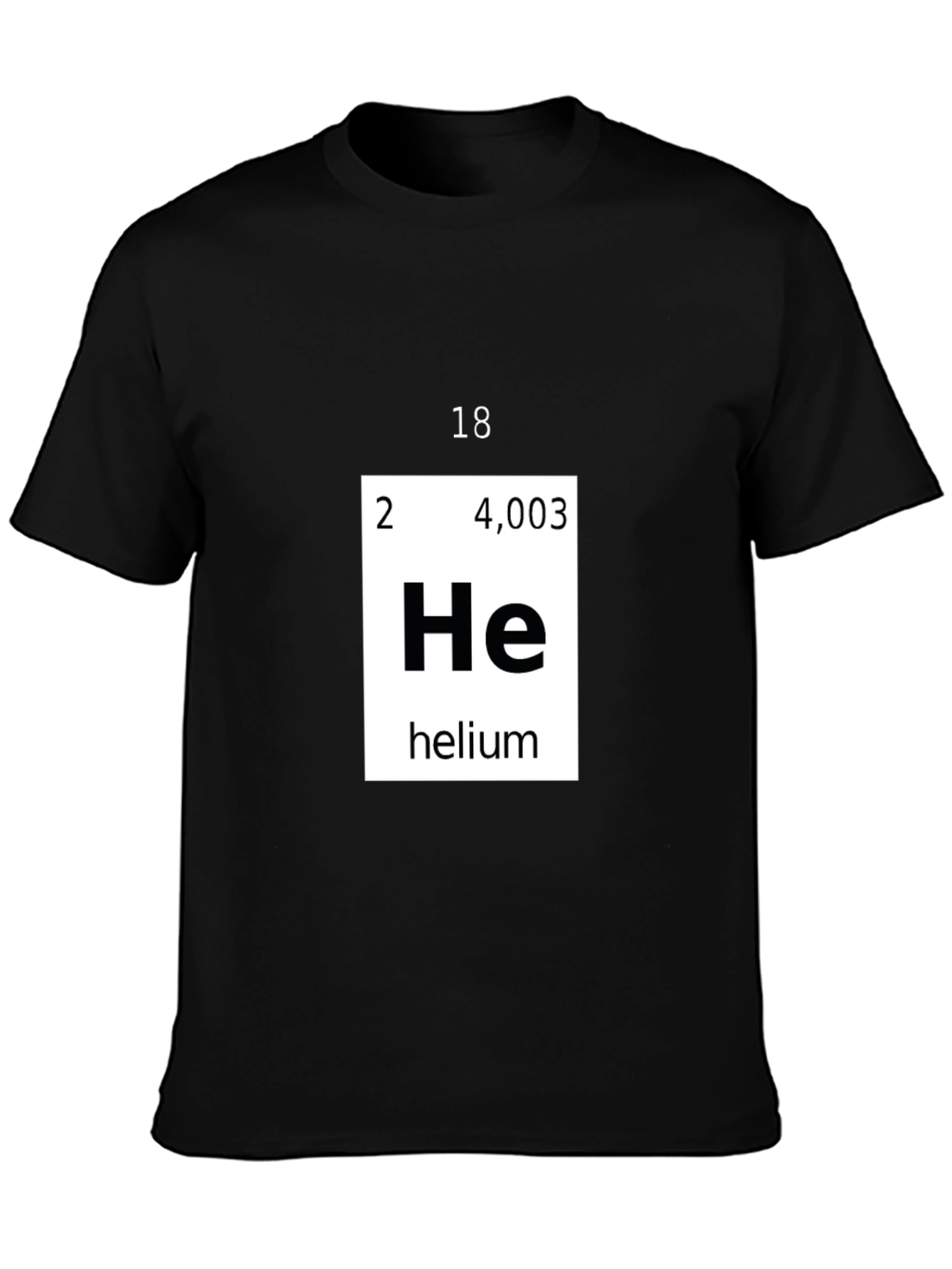Helium Periodic Table T-Shirt Chemistry Tee