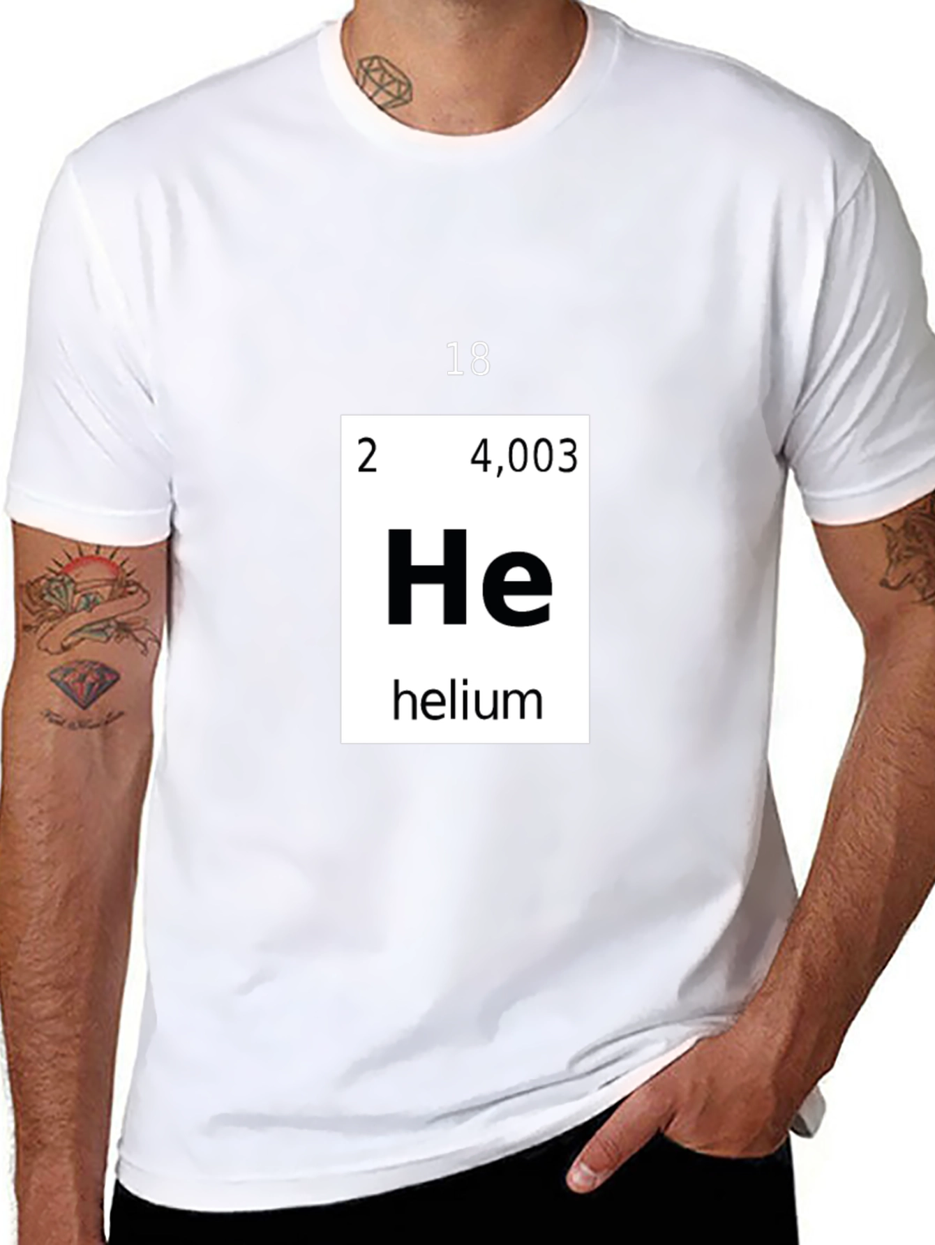 Helium Periodic Table T-Shirt Chemistry Tee