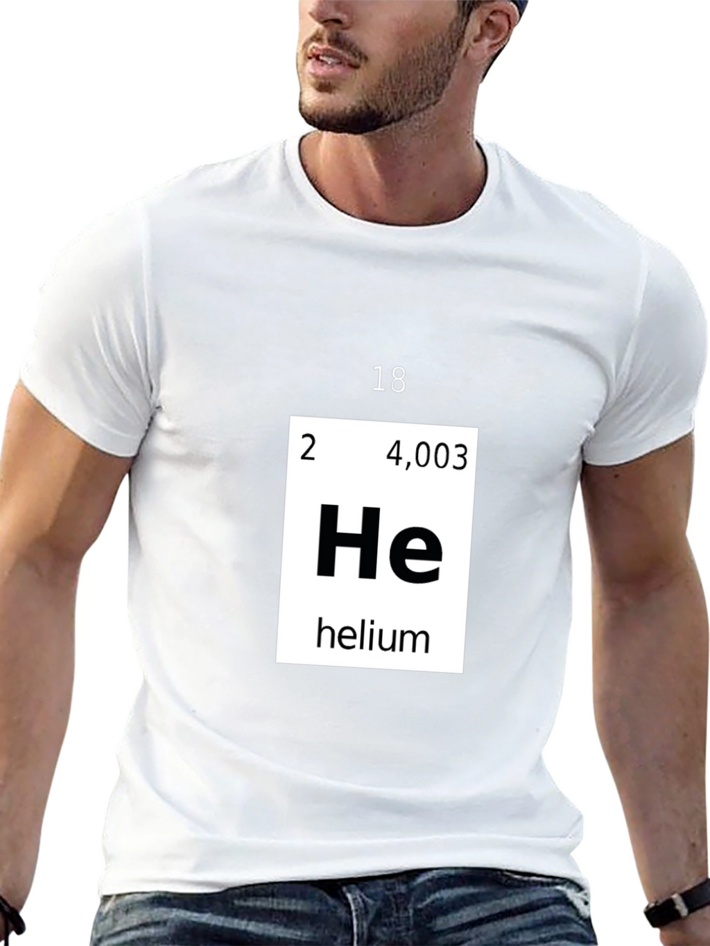 Helium Periodic Table T-Shirt Chemistry Tee