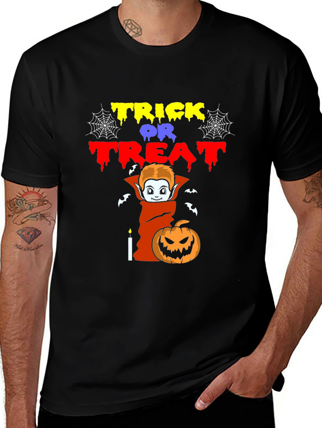 Halloween Trick or Treat Graphic T-Shirt