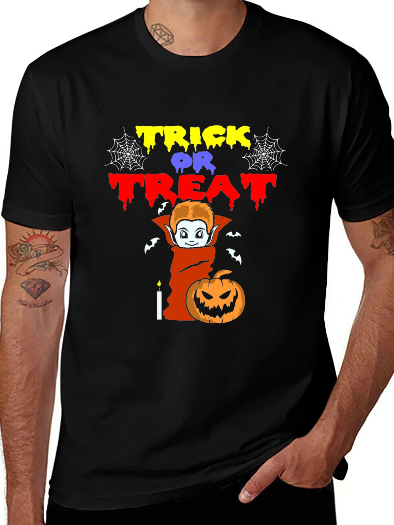 Halloween Trick or Treat Graphic T-Shirt
