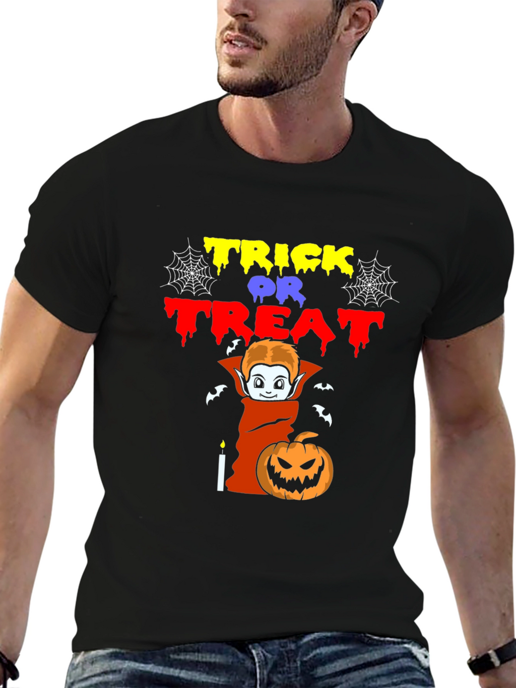 Halloween Trick or Treat Graphic T-Shirt
