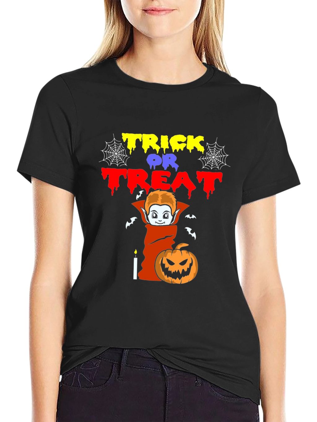Halloween Trick or Treat Graphic T-Shirt