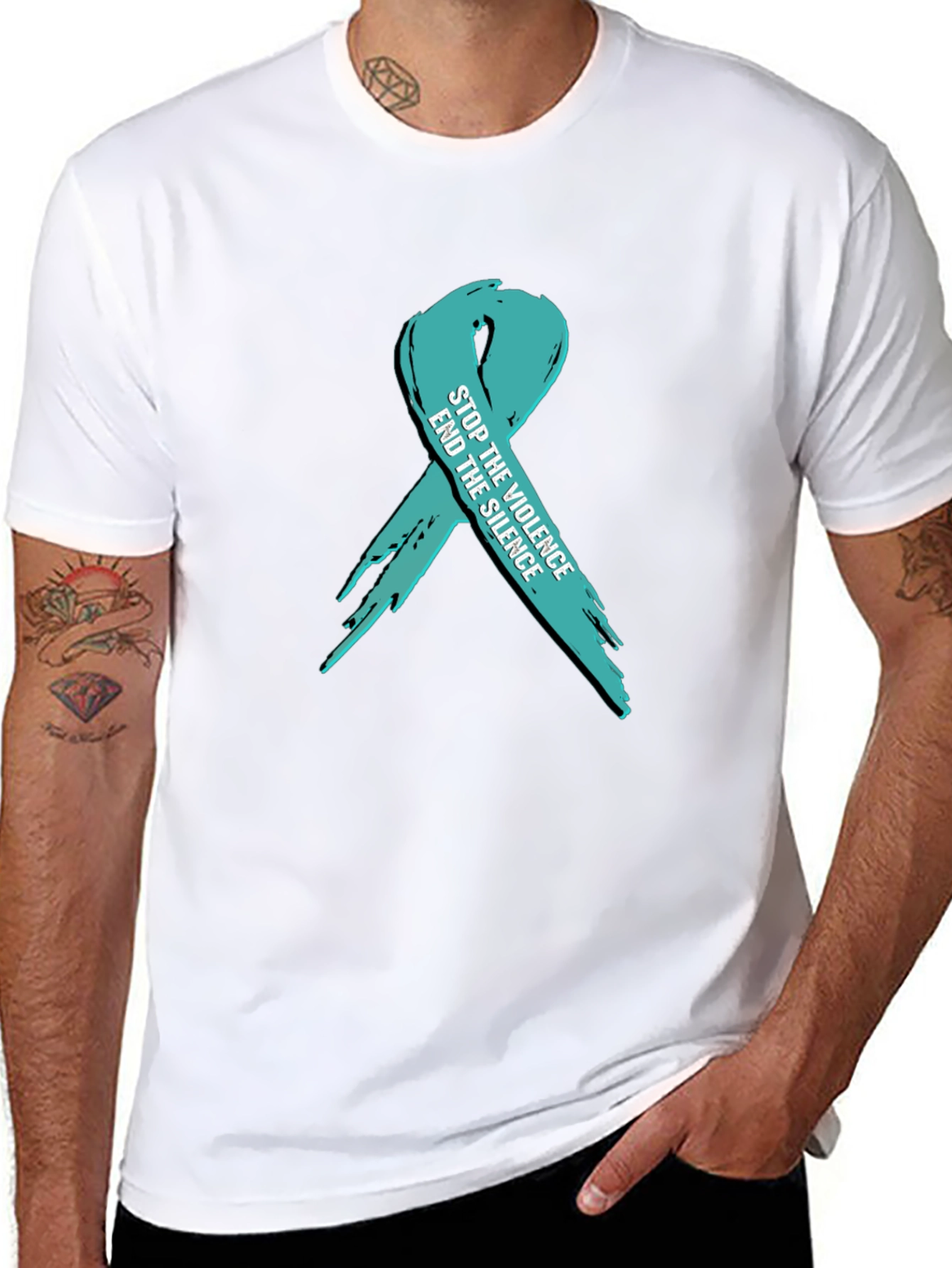 Stop the Violence Ribbon T-Shirt