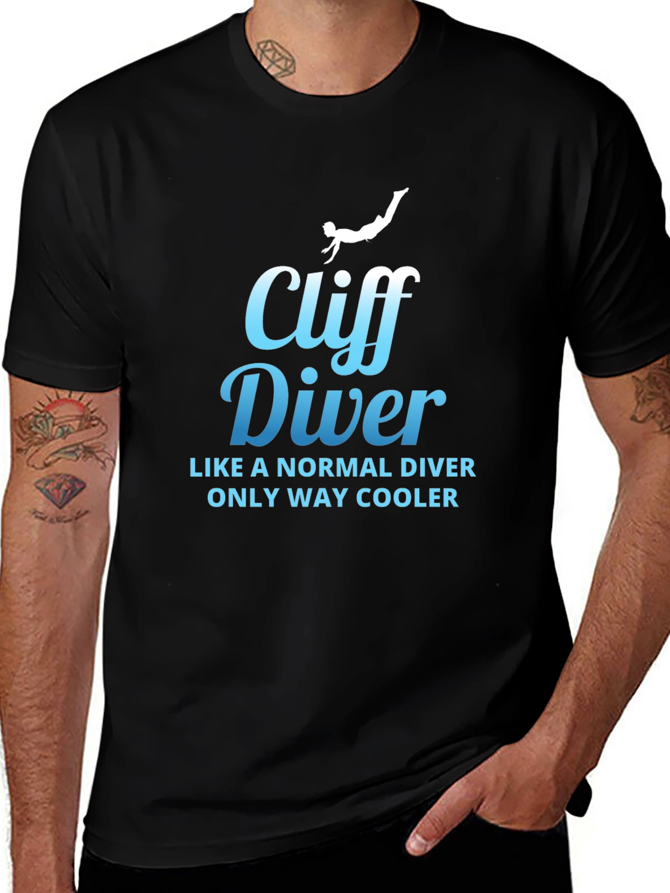 Cliff Diver T-Shirt - Cool & Unique Gift Idea