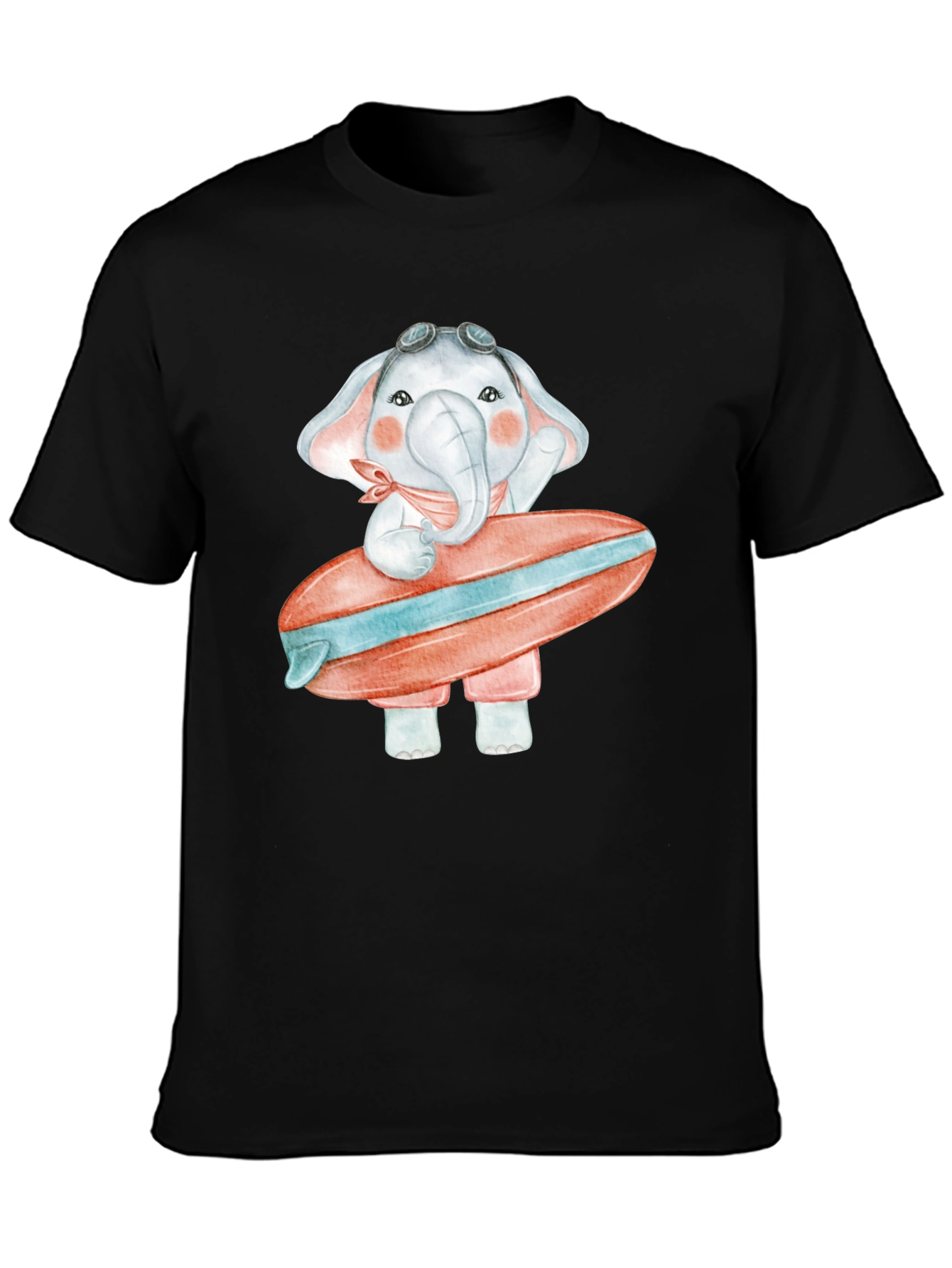 Elephant Surfer Graphic Tee