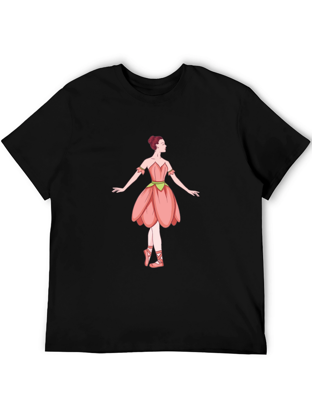 Ballerina Graphic T-Shirt - Black