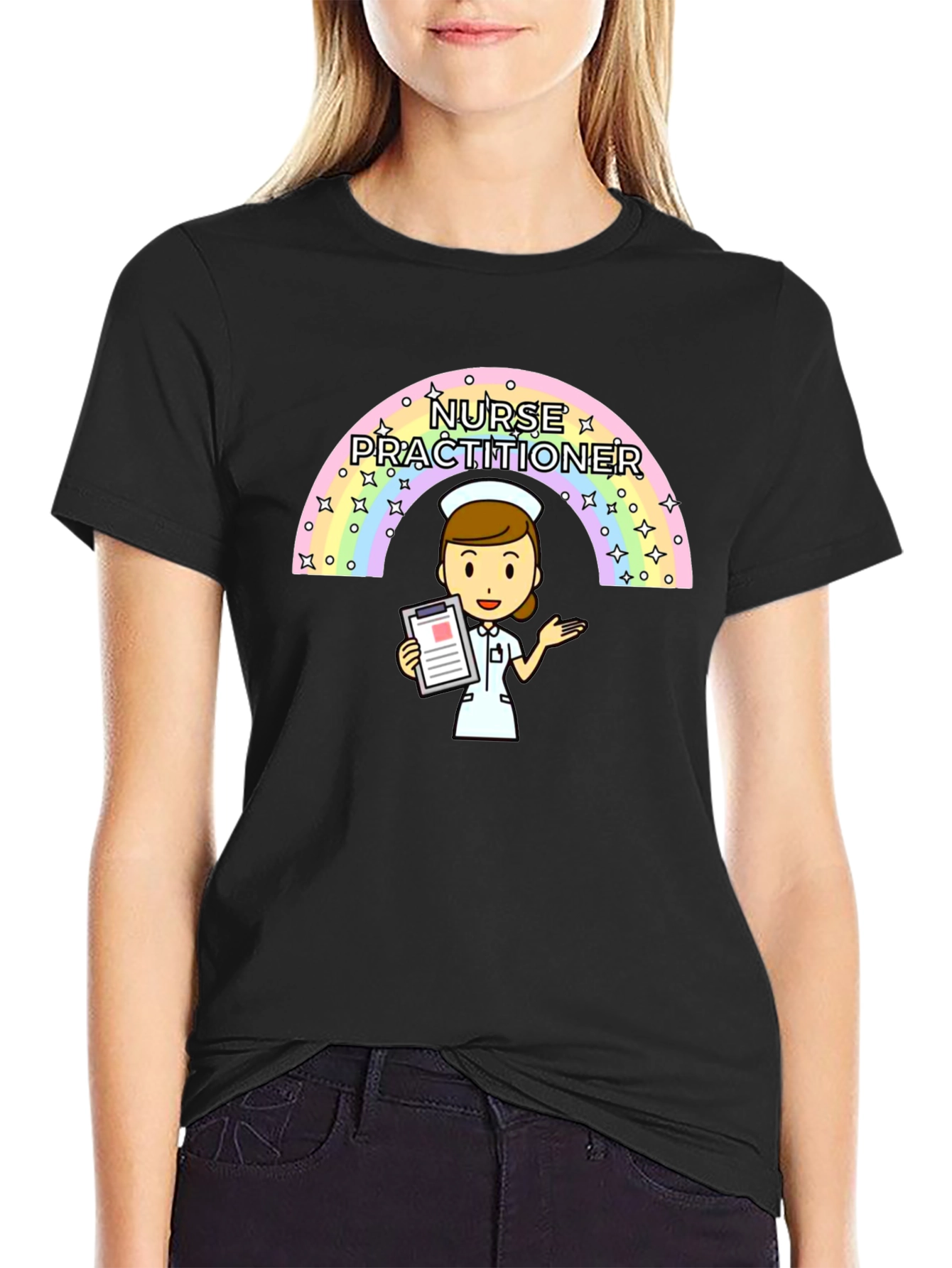 Nurse Practitioner Rainbow T-Shirt