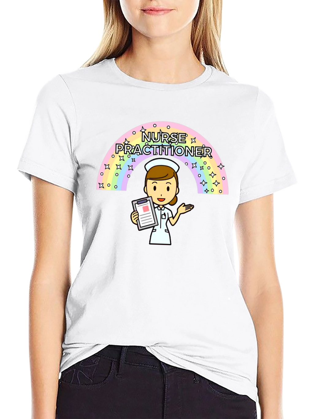Nurse Practitioner Rainbow T-Shirt