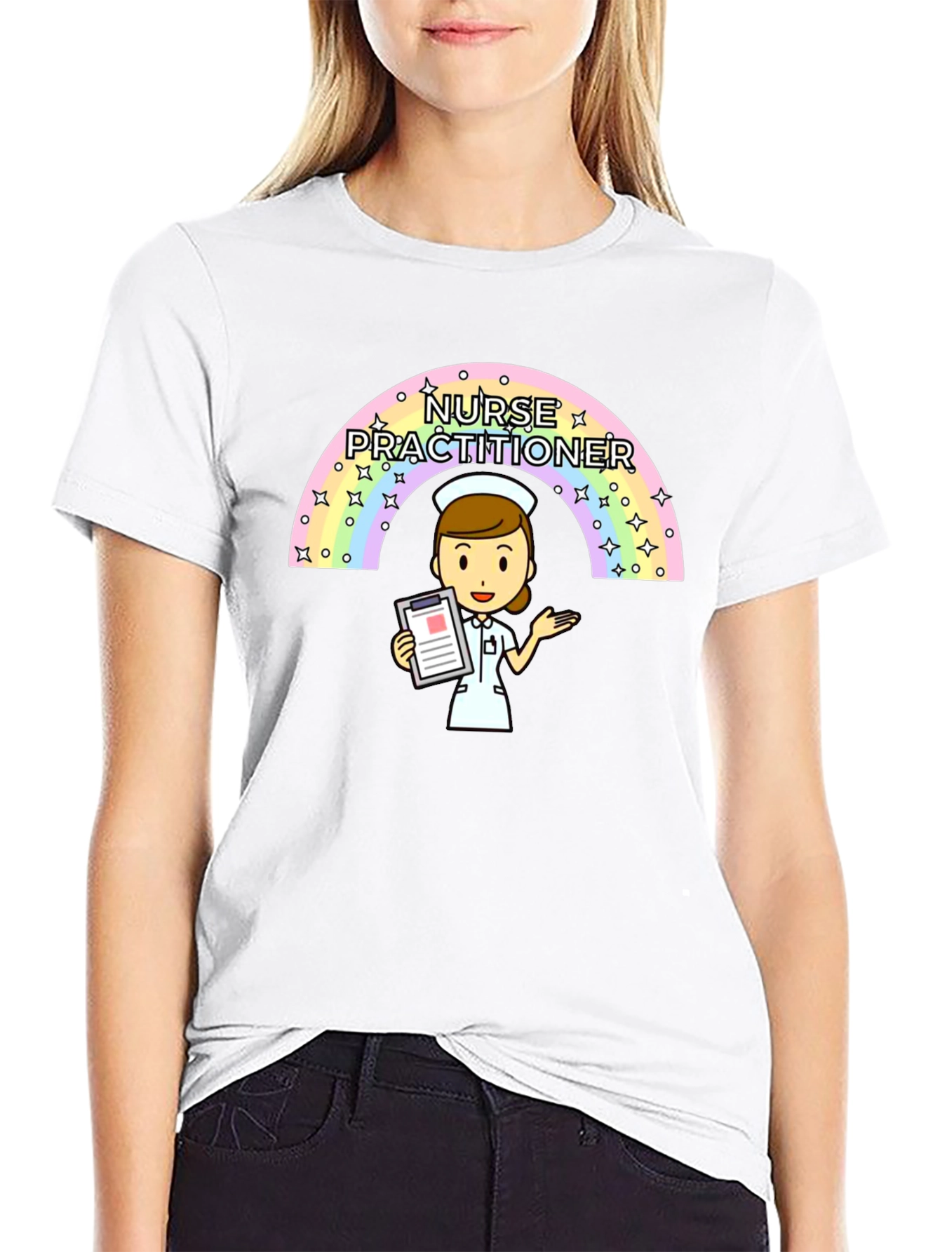 Nurse Practitioner Rainbow T-Shirt