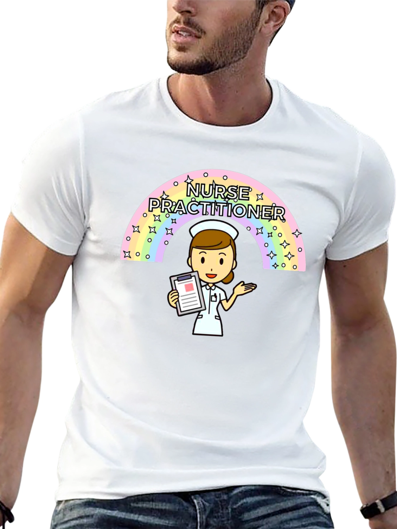 Nurse Practitioner Rainbow T-Shirt