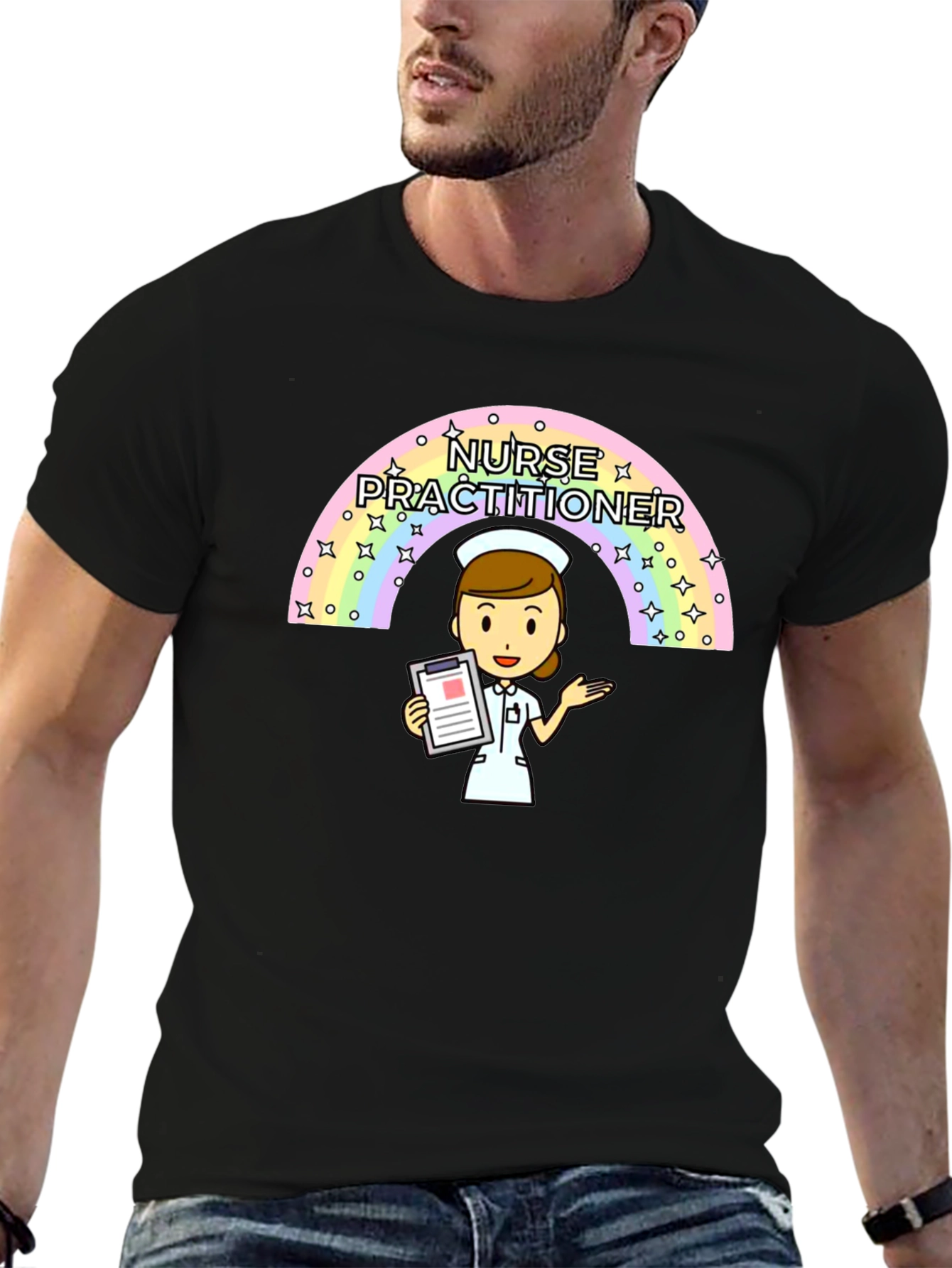 Nurse Practitioner Rainbow T-Shirt