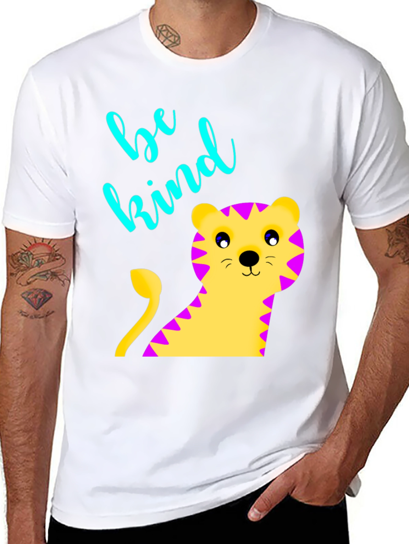 Be Kind Tiger Graphic Tee - Unisex