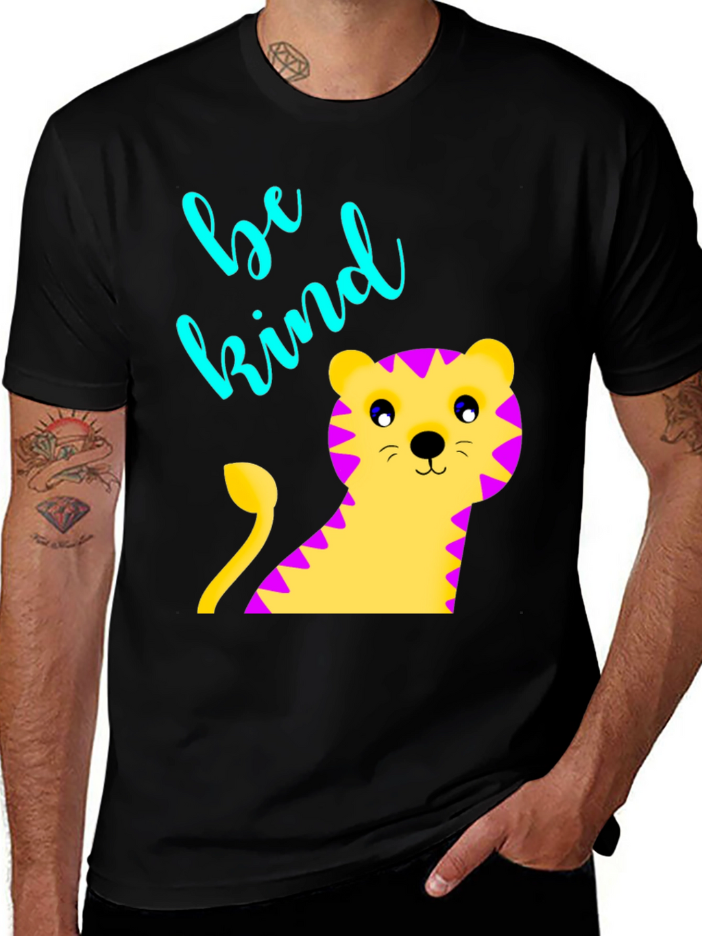 Be Kind Tiger Graphic Tee - Unisex