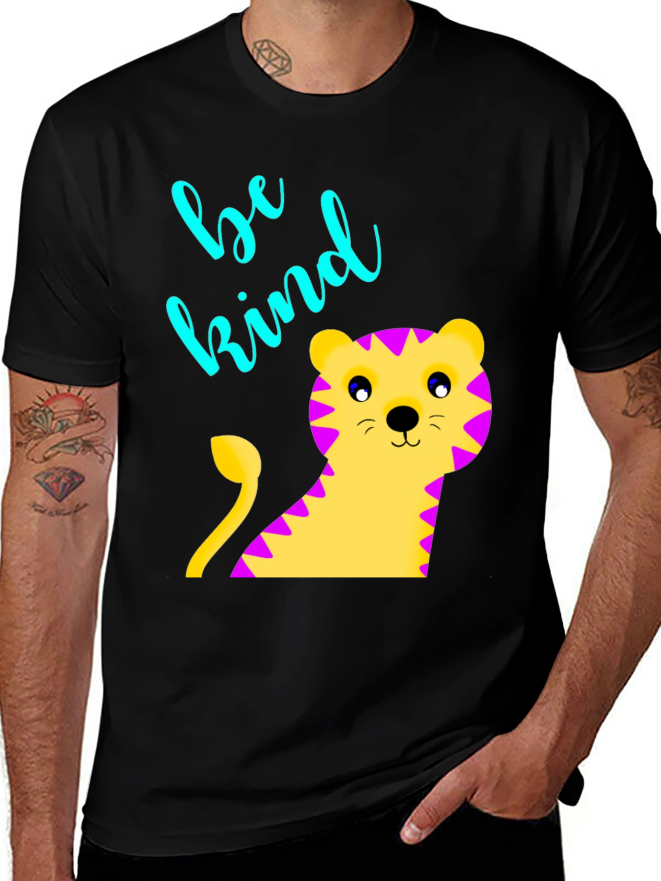 Be Kind Tiger Graphic Tee - Unisex