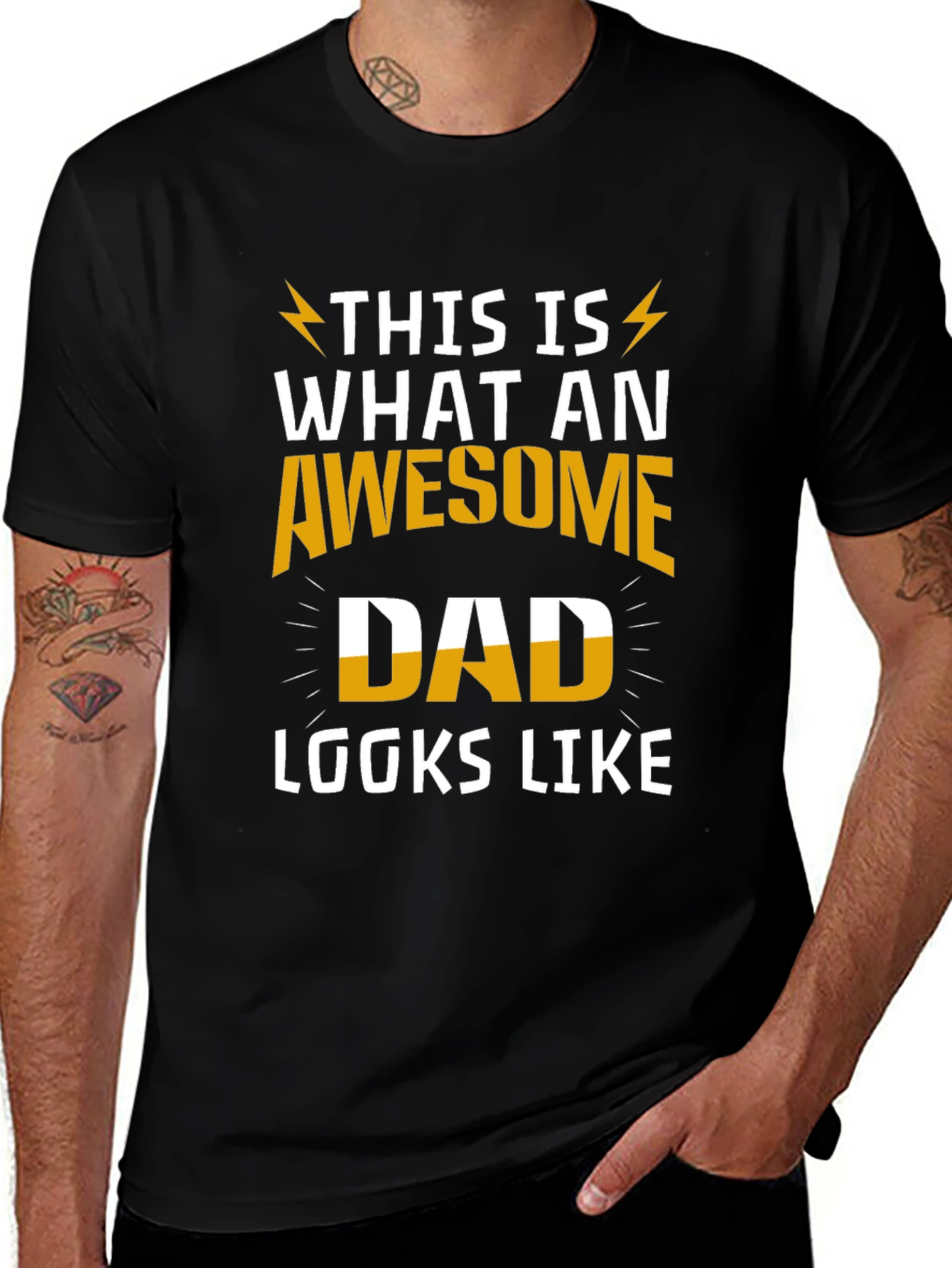 Awesome Dad Graphic Tee - Perfect Fathers Day Gift
