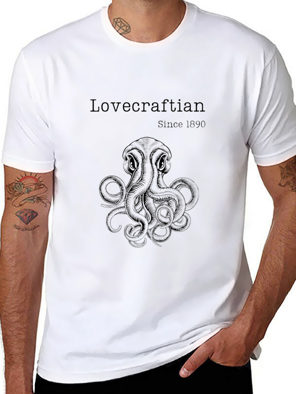 Lovecraftian Octopus Graphic T-Shirt - Since 1890