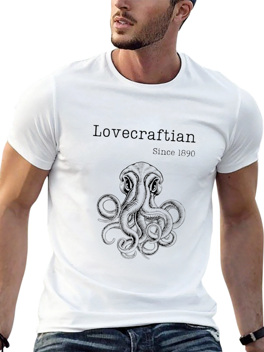Lovecraftian Octopus Graphic T-Shirt - Since 1890
