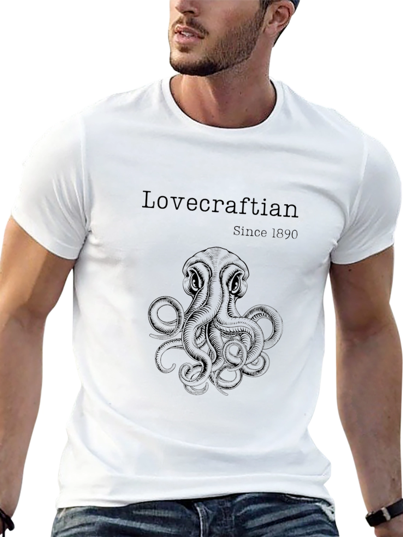 Lovecraftian Octopus Graphic T-Shirt - Since 1890
