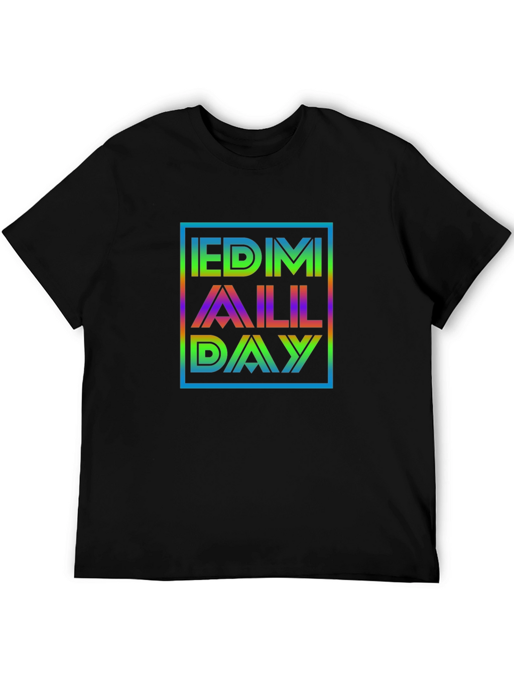 EDM All Day Graphic Tee - Black