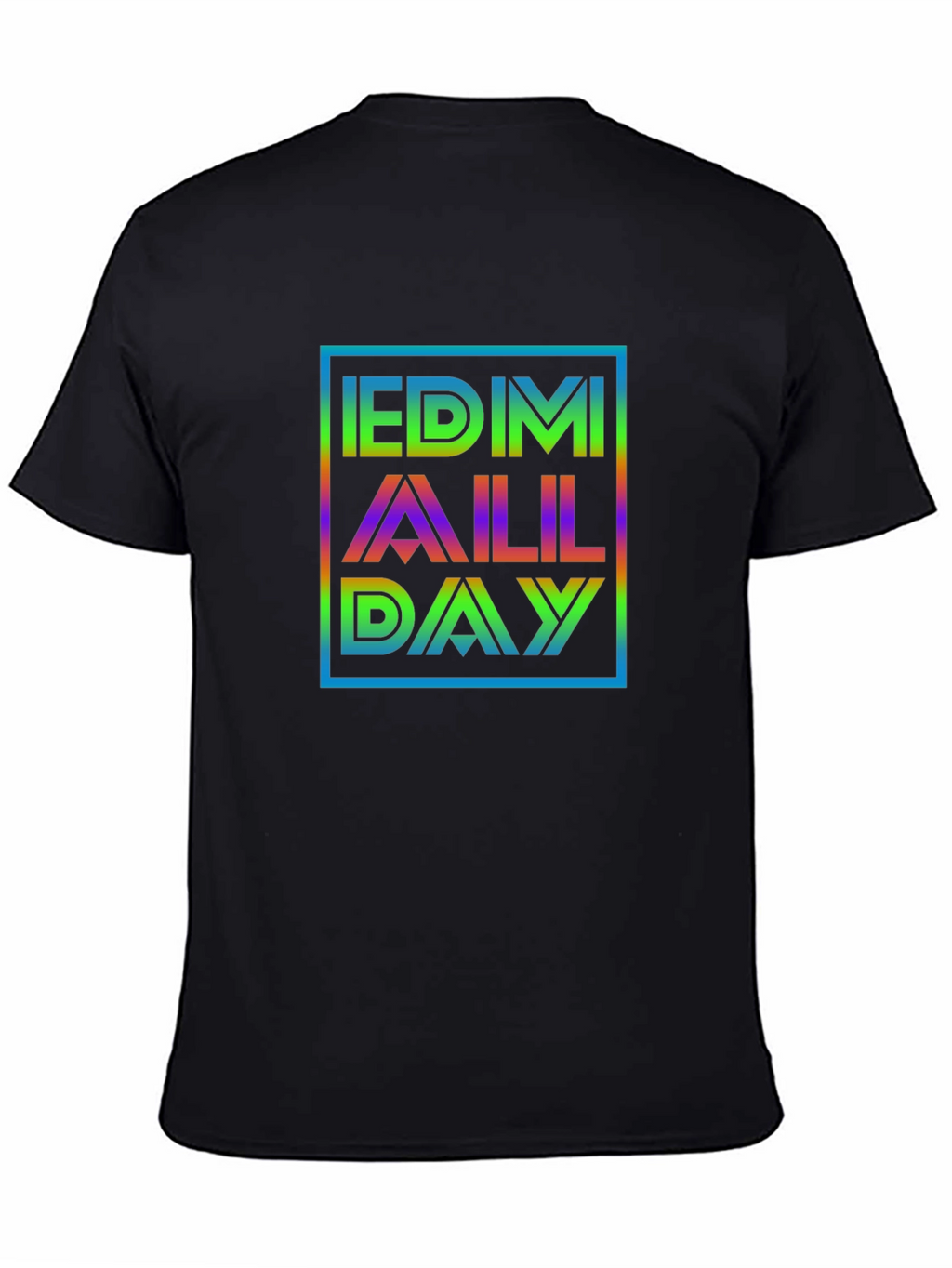 EDM All Day Graphic Tee - Black