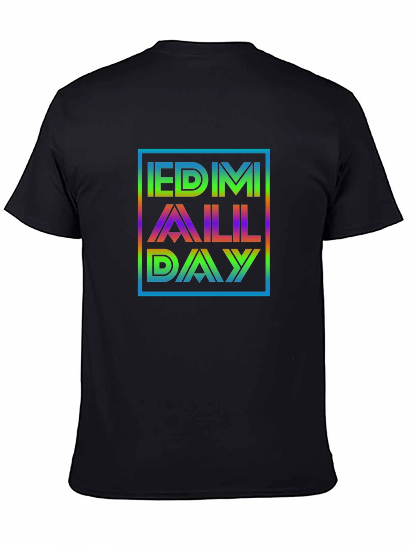EDM All Day Graphic Tee - Black