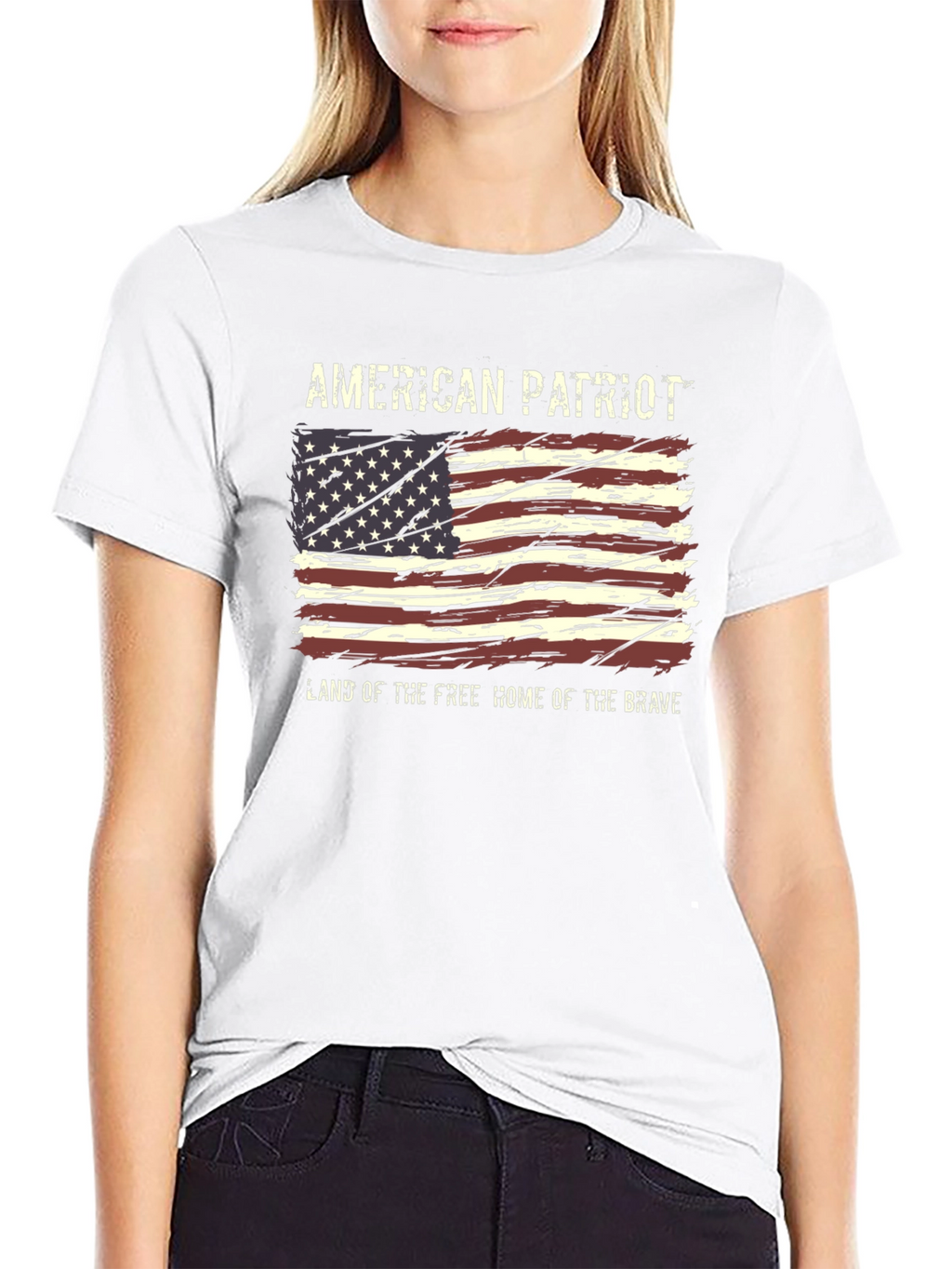 American Patriot T-Shirt - Flag Graphic
