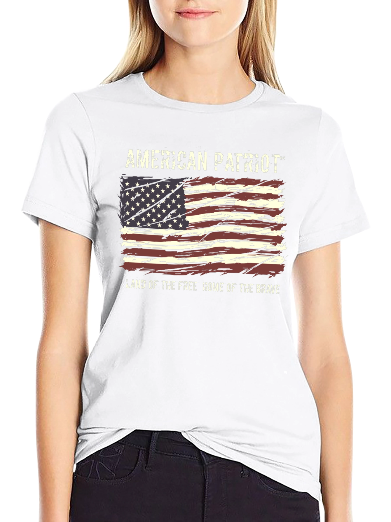 American Patriot T-Shirt - Flag Graphic