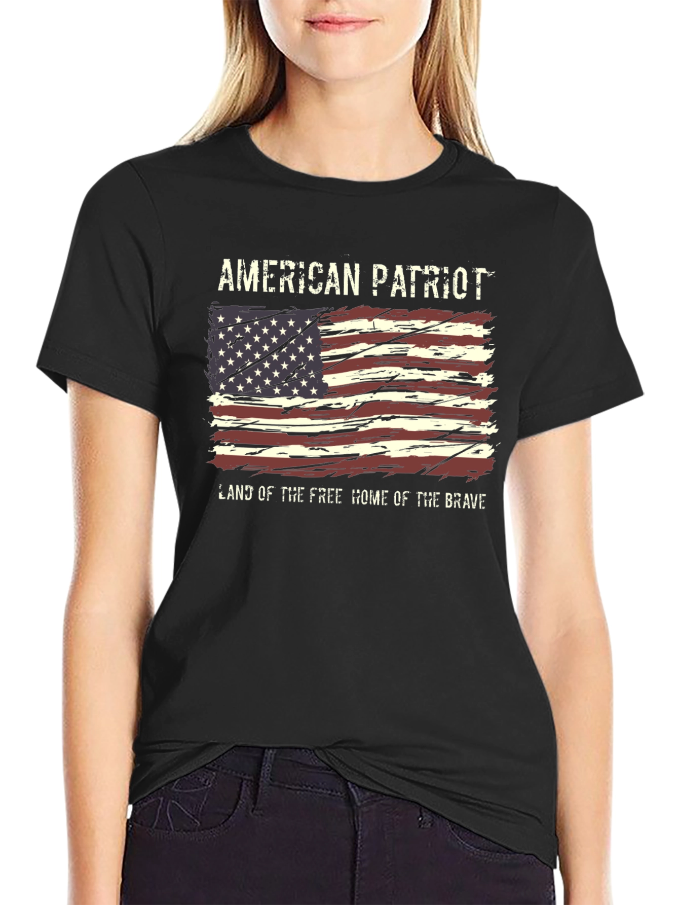 American Patriot T-Shirt - Flag Graphic