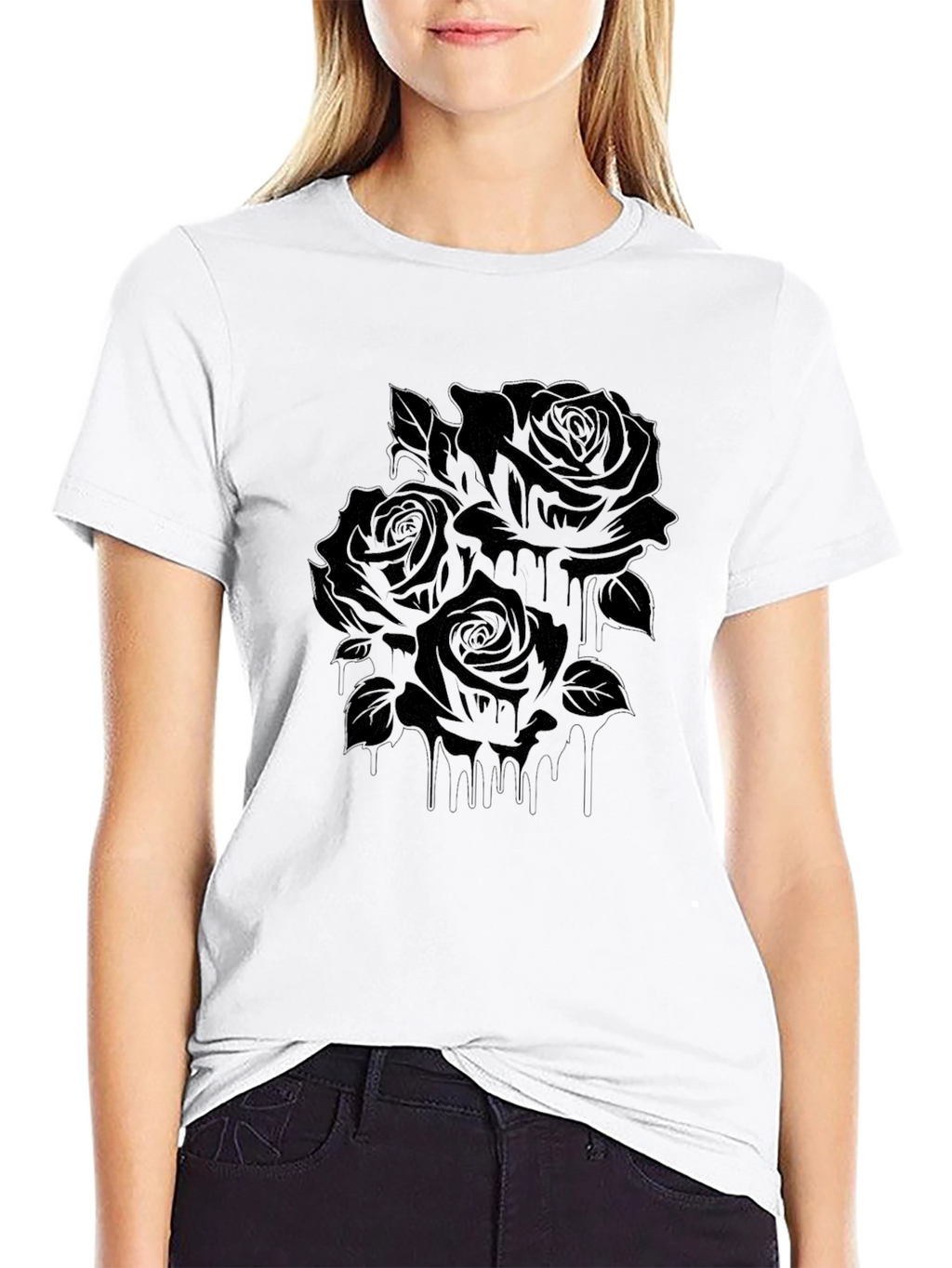Black Roses Graphic T-Shirt