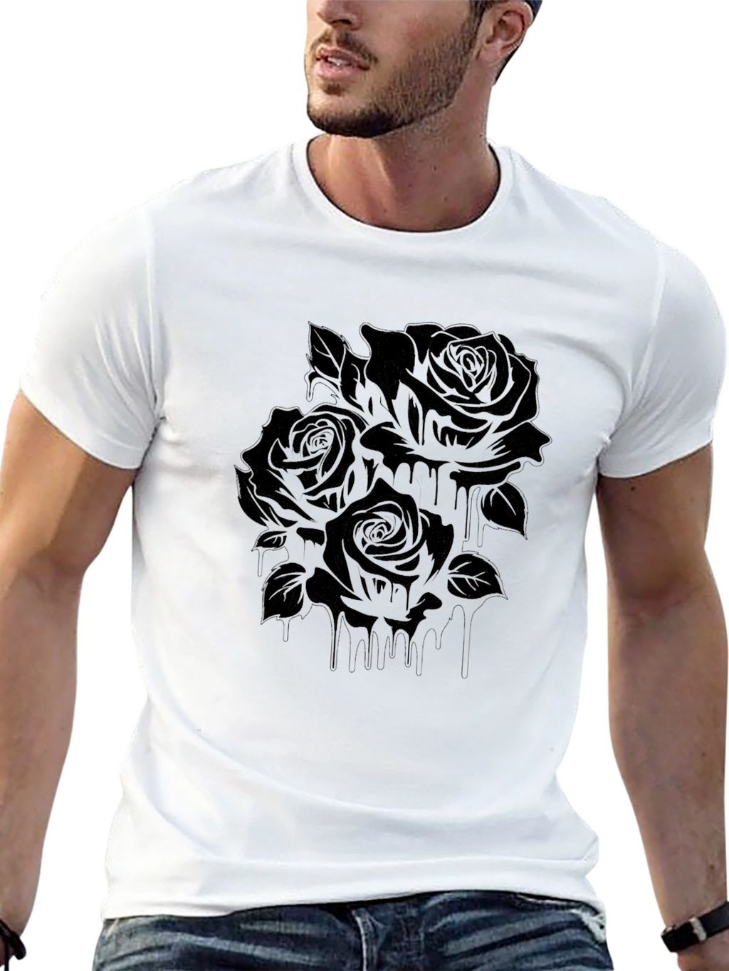 Black Roses Graphic T-Shirt