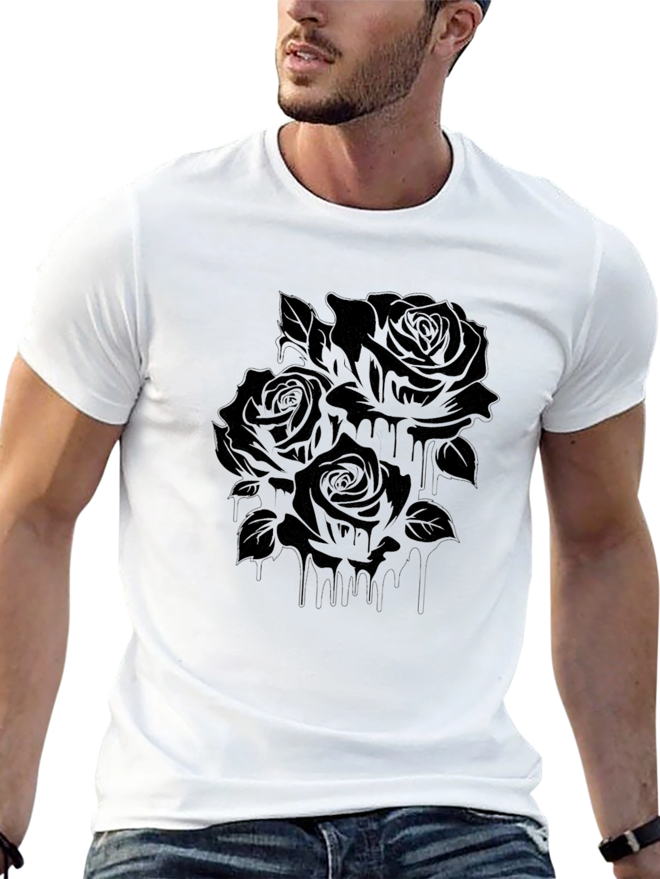 Black Roses Graphic T-Shirt