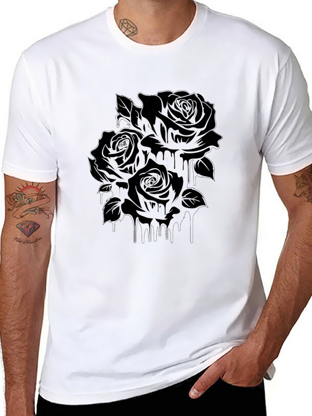 Black Roses Graphic T-Shirt
