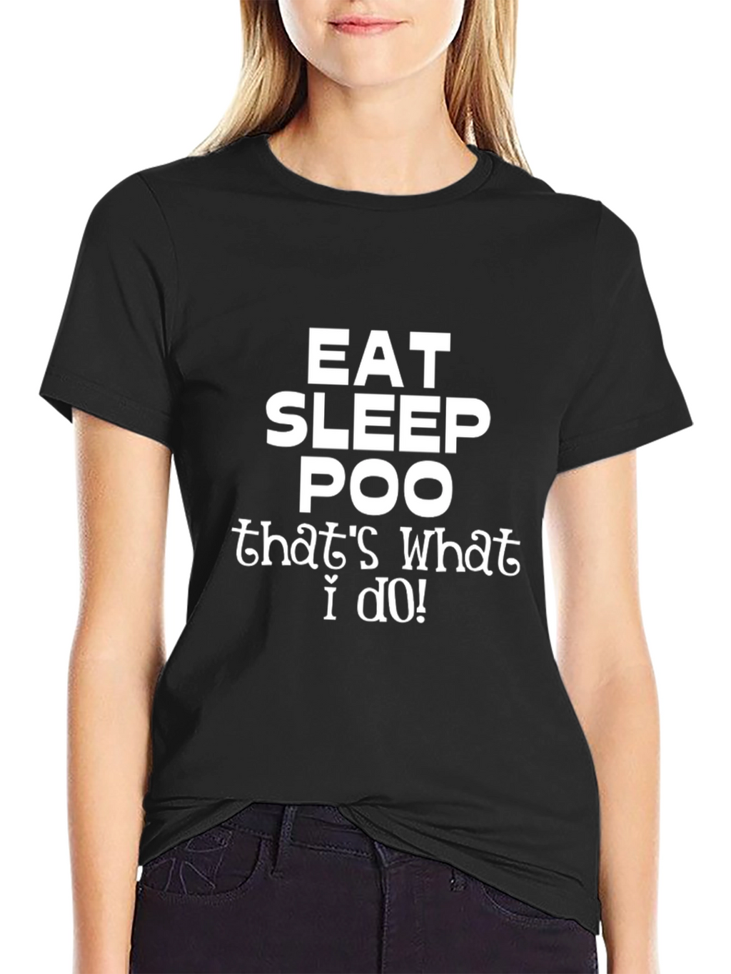 Eat Sleep Poo T-Shirt - Funny Graphic Tee