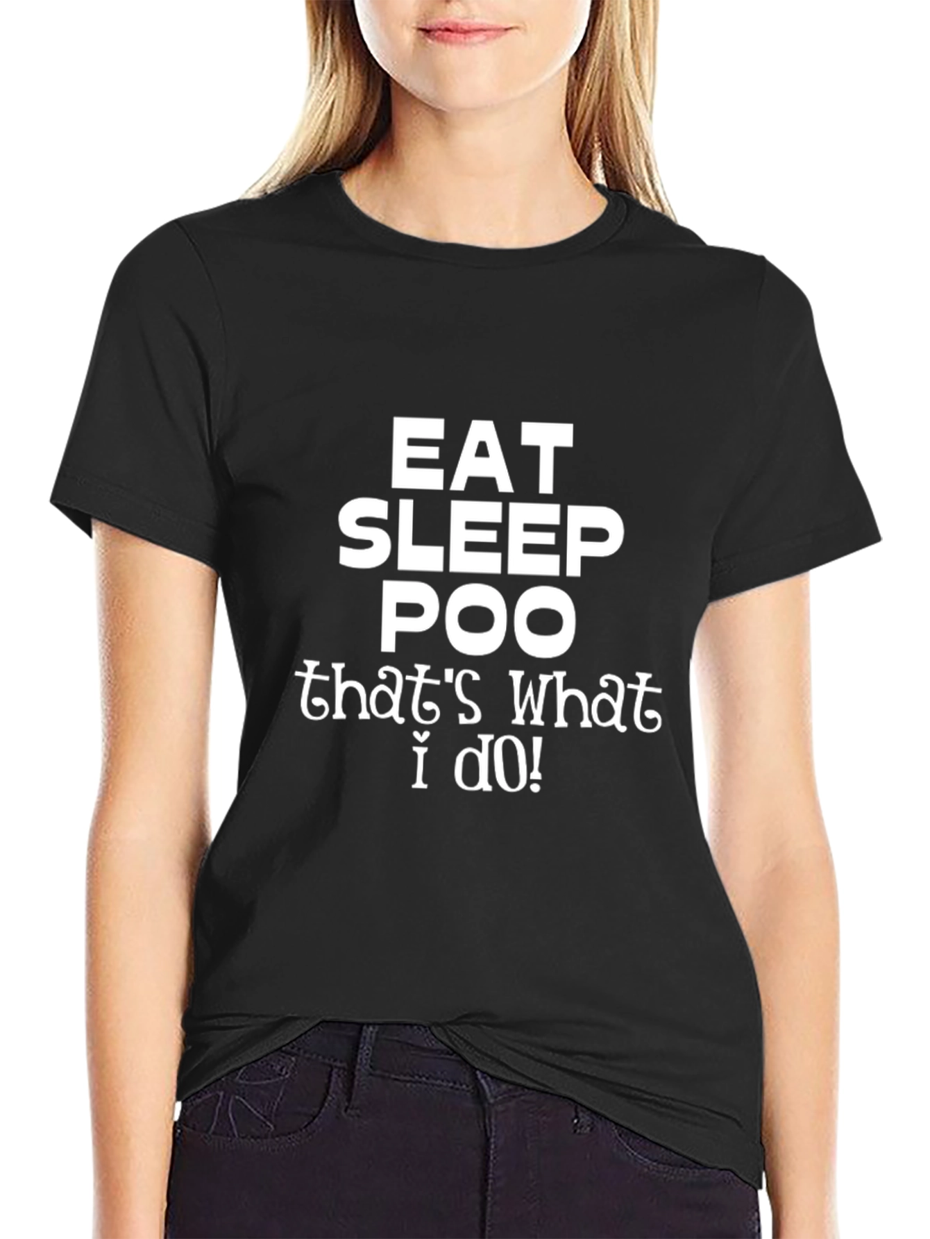 Eat Sleep Poo T-Shirt - Funny Graphic Tee